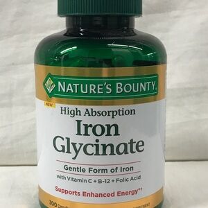 Iron Glycinate - High Absorption Iron Supplement (Green)